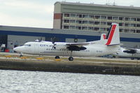 OO-VLO @ EGLC - CityJet Fokker 50 Takes Off - by David Burrell