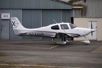 N722DR @ EGBJ - Cirrus SR22 at Gloucestershire (Staverton) Airport - by Terry Fletcher
