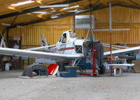 G-AVPY @ PARHAM - GETTING SOME TLC IN THE HANGER. PARHAM - by BIKE PILOT