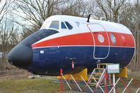 XT575 @ EGLB - Viscount V.837 Nose at Brooklands. Ex OE-LAG - by moxy