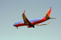 N267WN @ KHOU - B737 short final 30L. - by Darryl Roach