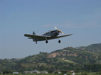 N50426 @ SZP - 1943 Fairchild M-62A CORNELL, Fairchild Ranger 6-440C-5 200 Hp inverted inline, takeoff climb Rwy 22 - by Doug Robertson
