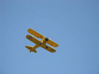 N69765 @ SZP - 1941 Boeing Stearman A75N1 as Navy N2-S1, Continental W-670 220 Hp, taxkeoff climb Rwy 22 - by Doug Robertson