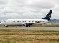 SE-RJA @ LFBO - Taxiing to the terminal... Air Mediterranee flight :) - by Shunn311