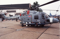 XZ228 @ MHZ - Lynx HAS.3GM of 815 Squadron on display at the 1991 Mildenhall Air Fete. - by Peter Nicholson