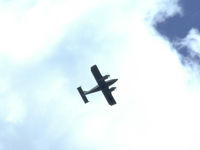 G-BMFD - PA-23-250 Aztec F flying over the top of my house in Galashiels,Scotland - by Mike stanners
