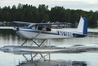 N5199E @ LHD - 1959 Cessna 180B, c/n: 50499 on Lake Hood - by Terry Fletcher