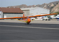N6230L @ SZP - 1964 Schweizer SGU-2-22E Glider, roll off the active after landing. Note: wing spoilers up - by Doug Robertson