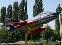 31 47 - Fiat G91R/3 preserved in fake Frecce Tricolri c/s as '1'... Ex. Germany Air Force aircraft preserved inside Technik Museum Speyer - by Shunn311