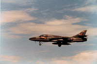WV318 @ EGQS - Hunter T.7A of 208 Squadron returning to RAF Lossiemouth after a training flight in the Summer of 1984. - by Peter Nicholson