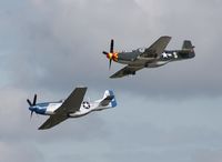 N551E @ YIP - Mustang formation - by Florida Metal