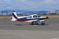 N28870 @ KAPC - 1978 Grumman American Avn. Corp. AA-5B, c/n: AA5B0875 arriving from KSBA with Napa River RR bridge in background - by Steve Nation