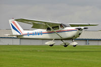 G-ARWS @ EGBK - 1962 Cessna CESSNA 175C, c/n: 175-57102 at 2010 LAA National Rally - by Terry Fletcher