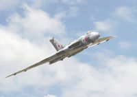 G-VLCN - Vulcan XH558 Overflying Breighton E.Yorks - by PETER LAMB