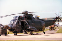XV700 @ MHZ - Sea King HAS.5 of 706 Squadron on the flight-line at the 1984 RAF Mildenhall Air Fete. - by Peter Nicholson