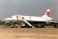 G-BOAF @ EGVA - Concode 102 of British Airways on display at the 1997 Intnl Air Tattoo at RAF Fairford. - by Peter Nicholson