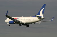 TC-JKP @ EBBR - Descending to RWY 25L - by Daniel Vanderauwera