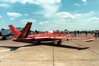 MT-31 @ MHZ - CM-170 Magister of 33 Squadron Belgian Air Force on display at the 1988 RAF Mildenhall Air Fete. - by Peter Nicholson