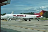 9M-TGB @ WBKK - Transmile 's Boeing 727-2F2/Adv(F), c/n: 22998
at Kota Kinabalu - by Terry Fletcher