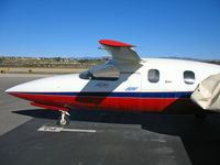 N400AV @ KCMA - CLOSE-UP of forward section of 1984 Avtek 400 prototype on the ramp - by Steve Nation