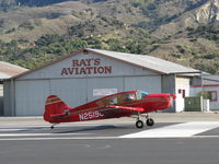 N25190 @ SZP - 1940 Bellanca 14-9 CRUISAIR JUNIOR, Lycoming O&VO-360 180 conversion from original Ken-Royce leBlond 90 Hp radial, Now 4-place, Standard class despite FAA listing, takeoff roll Rwy 22 - by Doug Robertson