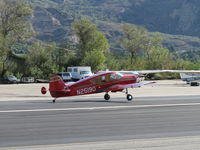 N25190 @ SZP - 1940 Bellanca 14-9 CRUISAIR JUNIOR, Lycoming O&VO-360 180 Hp conversion from original Ken-Royce LeBlond 90 Hp radial, Now 4 place, Standard class, takeoff roll Rwy 22. See my article on early (this one is 70 years old) Bellancas-this site. - by Doug Robertson