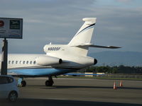 N900SF @ OXR - 1987 Dassault-Breguet MYSTERE FALCON 900, retrofitted to 900B engines, three Garrett TFE731-5BR Turbofans 4,750 lb st each, Max cruise 500 Kts 576 mph, range 3,840 nm. Tail teaser. - by Doug Robertson