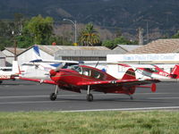 N25190 @ SZP - 1940 Bellanca 14-9 CRUISAIR JUNIOR, Lycoming O&VO-360 180 Hp conversion from original Ken Royce LeBlond 90 Hp radial, landing roll Rwy 22 - by Doug Robertson