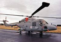 XZ720 @ EGQL - Lynx HAS.3S, callsign Navy 344, of 815 Squadron on display at the 2003 RAF Leuchars Airshow. - by Peter Nicholson