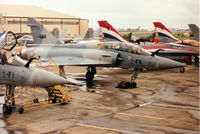 502 @ EGVA - Mirage 2000B, callsign French Air Force 4200, of EC 2/2 on the flight-line at the 1993 Intnl Air Tattoo at RAF Fairford. - by Peter Nicholson