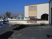 N7893R @ KRHV - Locally-based 1969 Beech V35A in bright sunshine @ Reid-Hillview Airport, San Jose, CA (registered to owner in Rincon, GA by Jan 2010) - by Steve Nation