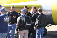 N3701G @ FTW - At Meacham Field - Fort Worth, TX Chuckie's Return to flight after 2-1/2 years of hard work by the VFM crew.
L-R Bill Gorin, Ray Fowler, Jerry Yagen, Hawkeye Poole, Chuckie Hospers, Pat Mahaffey, Steve Swift - by Zane Adams