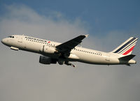 F-GHQJ @ LFBO - Taking off rwy 32L in new Air France c/s - by Shunn311