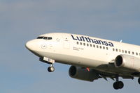 D-ABEI @ EBBR - Arrival of flight LH1008 to RWY 25L - by Daniel Vanderauwera