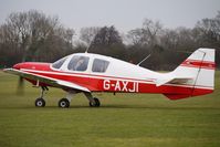 G-AXJI @ EGBD - 1969 Beagle Aircraft Ltd BEAGLE B121 SERIES 2, c/n: B121-090 at Derby Eggington - by Terry Fletcher