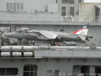 ZD406 - Harrier ZD406 on board HMS Illustrious. Taken from Isle of Man Steam Packet ferry Manannan - by Manxman