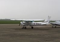 G-BNKP @ EGSU - Cessna 152 - by Mark Pasqualino