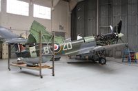 G-ASJV @ EGSU - Supermarine Spitfire LF.IXb - by Mark Pasqualino