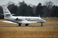 N409GB @ KCWS - This Cessna Citation 680 was the first to be delivered to a customer, Green Bay Packaging.  Here, it's seen taxiing down the runway at KCWS. - by Jason Politte
