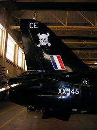 XX345 @ EGXP - inside the RAFAT hangar at RAF Scampton - by Chris Hall