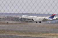 N613SK @ BIL - Skywest Bombardier CL-600 @ BIL - by Daniel Ihde