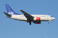 LN-RPG @ EBBR - Flight SK589 is descending to RWY 02 - by Daniel Vanderauwera