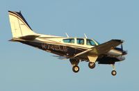 N742LB @ KSAT - Landing 12R - by RWB