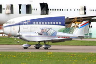 G-CEFZ @ EGBP - Lineing up on RW26 - by Chris Hall