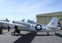 N86572 @ KCNO - Grumman (General Motors) FM-2 (F4F) Wildcat visiting for a lecture and flight demonstration at the Planes of Fame Museum, Chino CA - by Ingo Warnecke