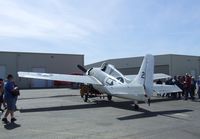 N86572 @ KCNO - Grumman (General Motors) FM-2 (F4F) Wildcat visiting for a lecture and flight demonstration at the Planes of Fame Museum, Chino CA - by Ingo Warnecke