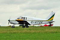G-ATOK @ EGBP - Piper PA-28-140 Cherokee [28-21612] Kemble~G 01/07/2005 - by Ray Barber