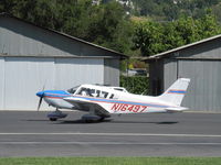 N16497 @ SZP - 1973 Piper PA-28-235 CHEROKEE CHARGER, Lycoming O-540-D4B5 235 Hp, taxi - by Doug Robertson