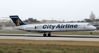 SE-DMK @ LMML - City Airline - by frankiezahra