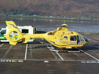 G-SASA - HELIMED 02 seen at the west end car park Fort William,for a medevac to Raigmore Hospital in Inverness. - by Graham Bell